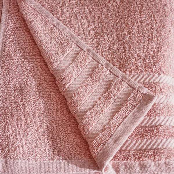Essential 2 Pieces Bath Towel Set Pink Pan Home Furnishings